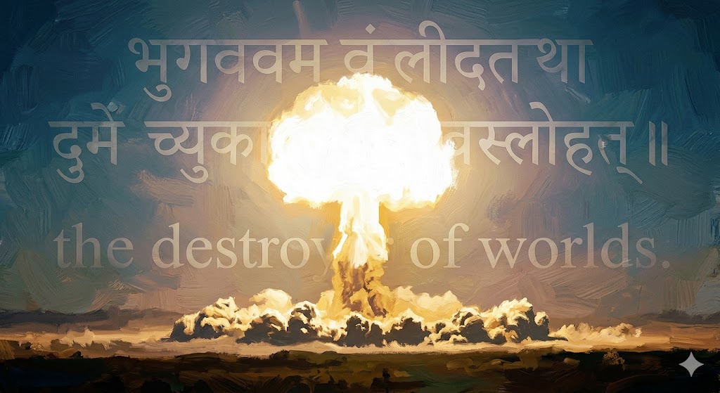 トリニティ実験の閃光と瞑想