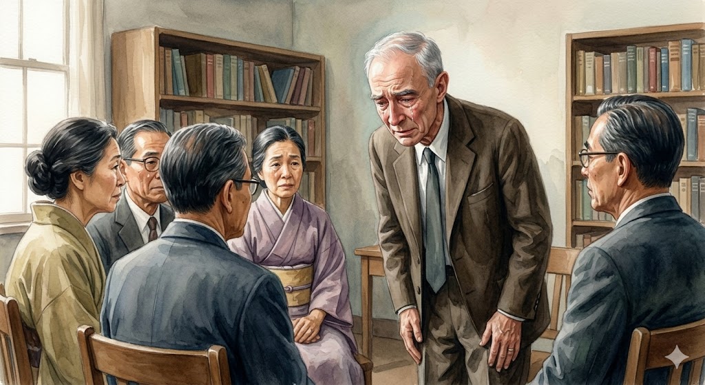 被爆者と向き合い涙する晩年の姿